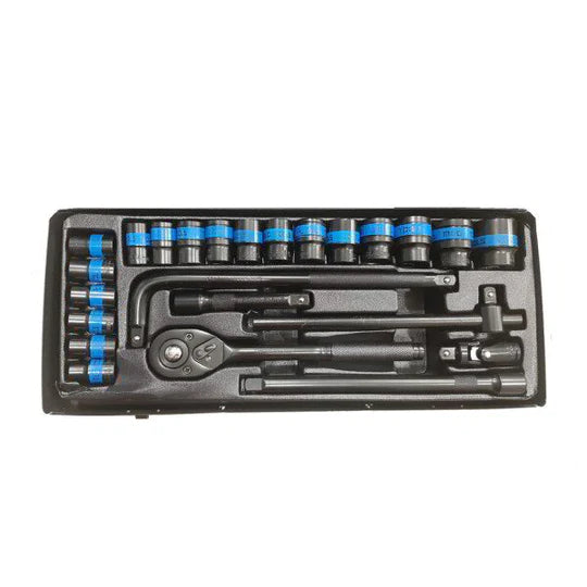 Немско Професионално Гедоре 24 части Stahlmayer с Ударни Вложки 1/2''